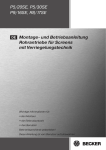 Montage- und Betriebsanleitung Rohrantriebe f&uuml;r - Becker