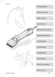 Betriebsanleitung Instruction manual Mode d'emploi Istruzioni d'uso