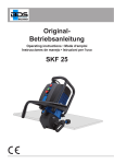 SKF 25 Original- Betriebsanleitung