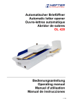 Automatischer Brief&ouml;ffner Automatic letter opener