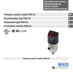 Druckschalter Typ PSD-3x Pressure switch model PSD