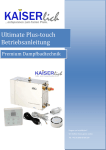 Ultimate Plus-touch Betriebsanleitung