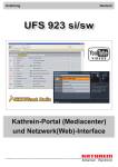 Mediacenter/Netzwerkinterface UFS 923 Deutsch