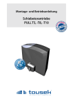 Schiebetorantriebe PULL T5, -T8, -T10