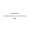 Jahresbericht der Arbeitsschutzbehörden des Freistaats Thüringen