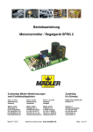 Betriebsanleitung Motorcontroller / Regelgerät SFRG 2
