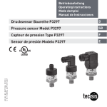 Drucksensor Baureihe P3297 Pressure sensor