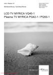 Fujitsu Myrica VQ40-1 Tv User Guide Manual Operating Instructions