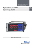 Digitalanzeige, Typ DI25 Digital indicator, model DI25