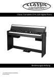 Classic Cantabile CP-A 320 Digital Piano Bedienungsanleitung