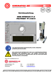 Betriebsanleitung USER INTERFACE V1.0 POLYTRON® PT 3100 D