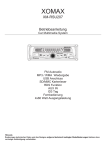 XM-RSU207 Betriebsanleitung