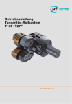 Betriebsanleitung Tangential-Rollsystem T18F - T27F