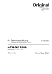 Betriebsanleitung NOVACAT 7800