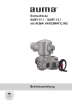 Drehantriebe SARV 07.1 - SARV 10.1 mit AUMA VARIOMATIC MC