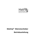 MattUp® Matratzenheber Betriebsanleitung