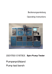 Pumpenpr&uuml;fstand Pump test bench