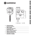 Betriebsanleitung zu Gardena Bewässerungsautomat - Garten