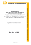 Installations- und Betriebsanleitung