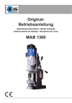 MAB 1300 Original- Betriebsanleitung