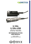 G40 5790 700 User Manual IL100-USB - Qioptiq Q-Shop