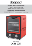 &bull; FORNO - MANUALE DI ISTRUZIONI &bull; OVEN - USE