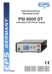 Operating Guide PSI 8000 DT Laboratory DC - eps