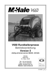 V660 Rundballenpresse Betriebsanleitung Version 5