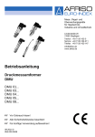 Betriebsanleitung Druckmessumformer DMU