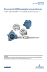 Rosemount 644 Temperaturmessumformer mit 4–20 mA HART