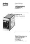 Betriebsanleitung Elektronik für Stetig-Wegeventile