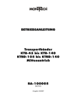 BETRIEBSANLEITUNG Transportb&auml;nder KTB-45 bis