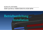 Vollständige Betriebsanleitung des Mercedes Player MP40