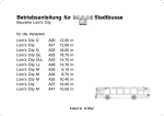 Betriebsanleitung für Stadtbusse