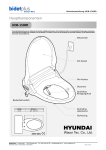Betriebsanleitung - Das Dusch-WC von BIDETplus, hygienisch und