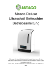Meaco Deluxe Ultraschall Befeuchter Betriebsanleitung