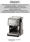 &bull; MACCHINA CAFFE' ESPRESSO - MANUALE DI