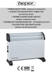 convector heater with turbo fan • thermo-convecteur ventilé