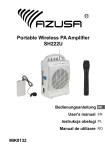 Portable Wireless PA Amplifier SH222U
