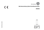 Betriebsanleitung Band-Schieflaufschalter ZB0090