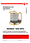 Betriebsanleitung - RONDA Industrial Vacuum Cleaners