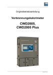 Betriebsanleitung CWD 2005 Plus