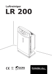 Luftreiniger Bedienungsanleitung für Comedes LR 200