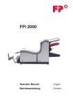 Kuvertiermaschine FPi 2000