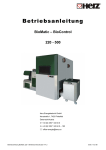 Betriebsanleitung BioMatic 220 - 500 BioControl Deutsch