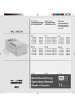 Betriebsanleitung Operating Manual Mode d'emploi - Cole