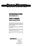 Betriebsanleitung User's Manual