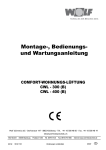 Bedienungsanleitung CWL 300 400