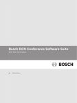 DCN-SW Softwarehandbuch - Bosch Security Systems