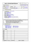 User's Guide Specification - Manual und bedienungsanleitung.